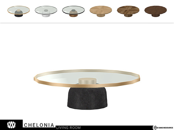 Sims 4 — Chelonia Coffee Table by wondymoon — - Chelonia Living Room - Coffee Table - Wondymoon|TSR - Creations'2022