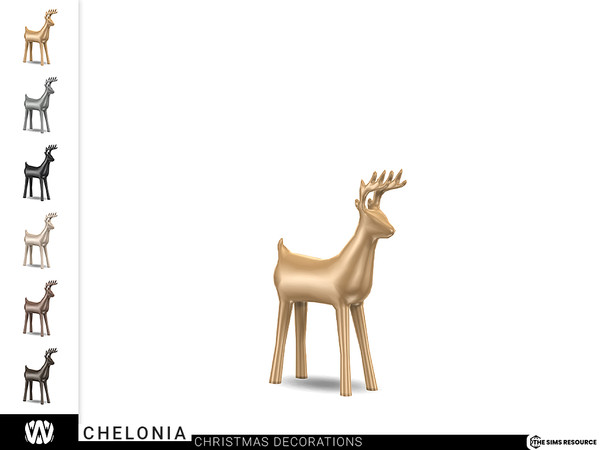 Sims 4 — Chelonia Deer Decor by wondymoon — - Chelonia Living Room - Deer Decor - Wondymoon|TSR - Creations'2022