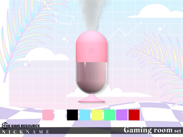 Sims 4 — Gaming room set_humidifier (animated) by NICKNAME_sims4 — Gaming room set 12 package files. -Gaming room