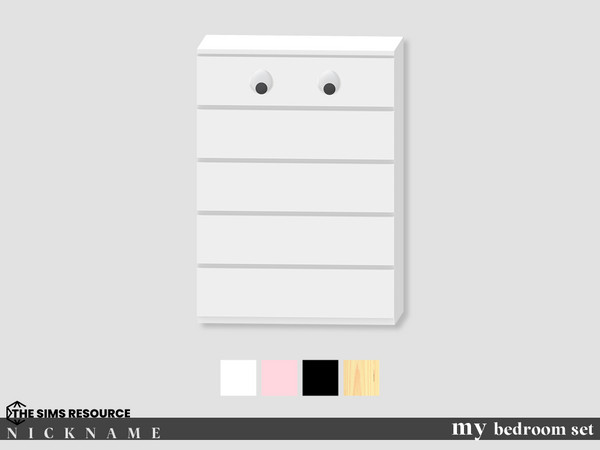 Sims 4 — my bedroom set_dresser ver1 by NICKNAME_sims4 — my bedroom set 10 package files. my bedroom set_bed frame my