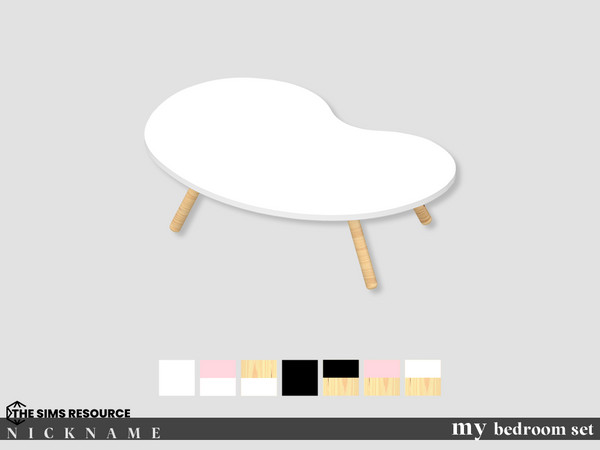 Sims 4 — my bedroom set_mini table by NICKNAME_sims4 — my bedroom set 10 package files. my bedroom set_bed frame my