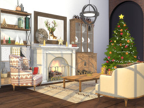 Sims 3 — TSR Christmas 2022 | Kendry Living Room by ArtVitalex — Christmas Collection | All rights reserved | Belong to