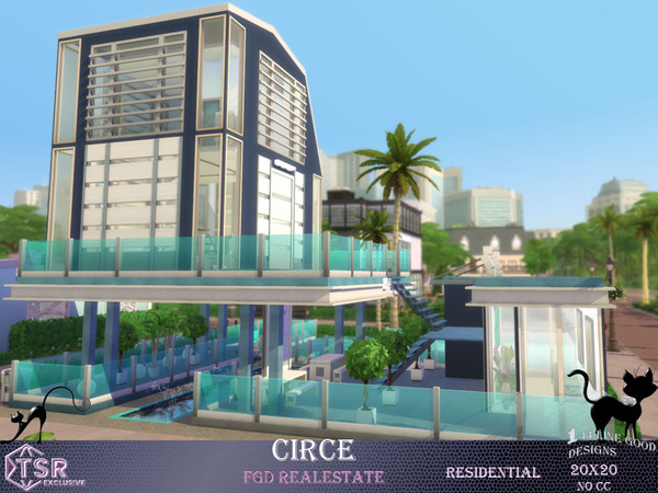 Sims 4 — Circe by Merit_Selket — Circe is a photographers Loft in blue and white, fully furnished and built in Magnolia