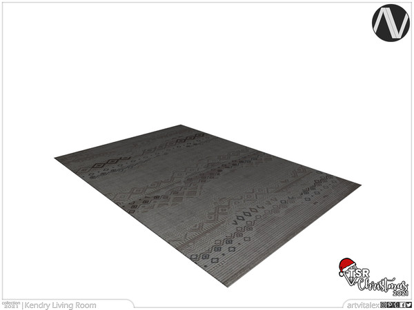 Sims 3 — Kendry Rug by ArtVitalex — Christmas Collection | All rights reserved | Belong to 2022 ArtVitalex@TSR - Custom