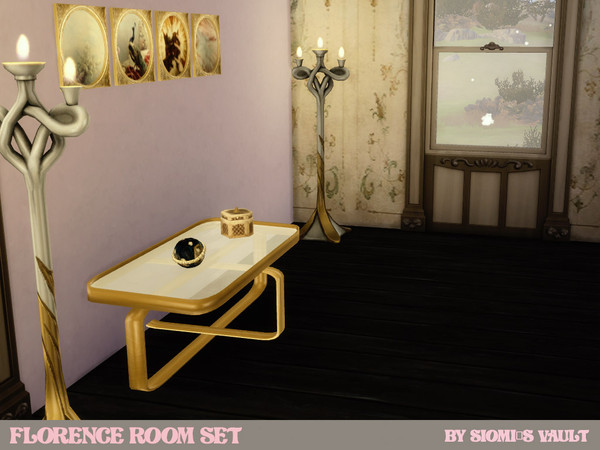 Sims 4 — Florence Room  by siomisvault — Hello hope you started the year full of energy! I went back to Florence's house