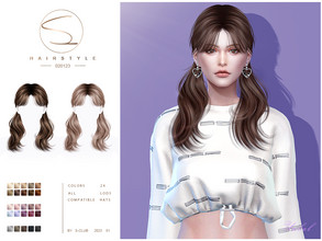 Sims 4 — (Reupload)Double braid(Yabel 01223) by S-Club — Fixed some problems with top of hair, please re-download. 