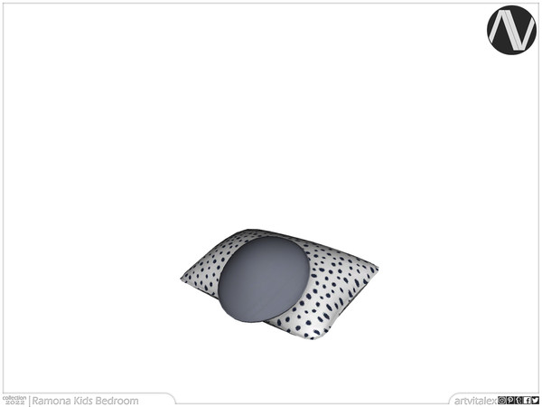 Sims 4 — Ramona Bed Pillows by ArtVitalex — Bedroom Collection | All rights reserved | Belong to 2022 ArtVitalex@TSR -