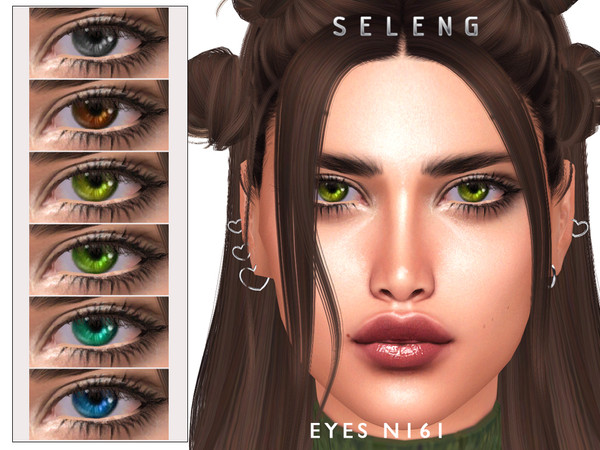 Sims 4 — Eyes N161 by Seleng — HQ compatible eyes with 15 colours. Allowed for all the ages. Enjoy!