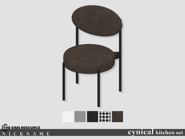 Sims 4 — cynical kitchen set_chair ver1 by NICKNAME_sims4 — cynical kitchen set 10 package files. cynical kitchen