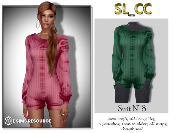 Sims 4 — Suit 8 by Mona — -New mesh- -25 swatches- -Teen to elder- -All Maps- -All Lods- -HQ- -Catalog Thumbnail-