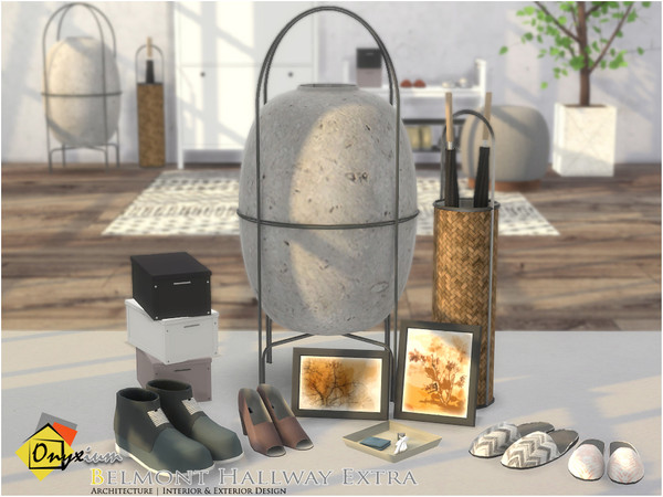 Sims 4 — Belmont Hallway Extra by Onyxium — Onyxium@TSR Design Workshop Hallway Collection | Belong To The 2022 Year