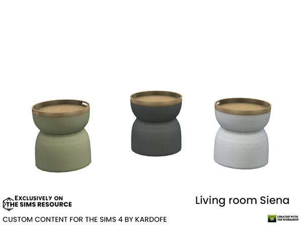 Sims 4 — kardofe_Living room Siena_Side table by kardofe — Side table, with an original design, in three colour options