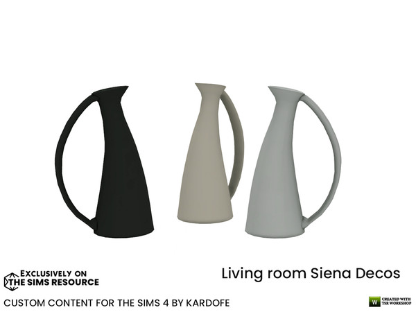 Sims 4 — kardofe_Living room Siena_Pitcher by kardofe — Pitcher in a modern design, in three colour options