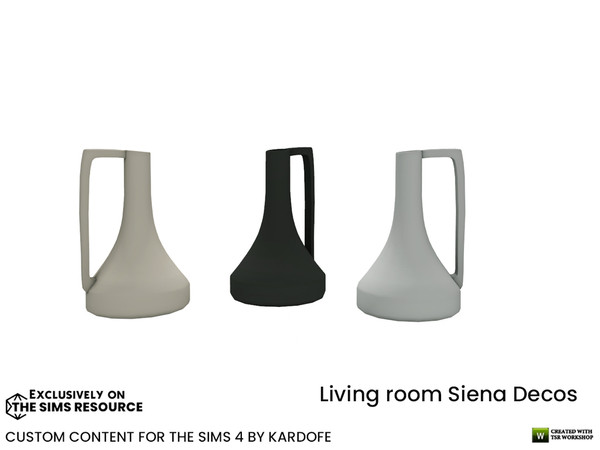 Sims 4 — kardofe_Living room Siena_Pitcher 2 by kardofe — Pitcher in a modern design, in three colour options