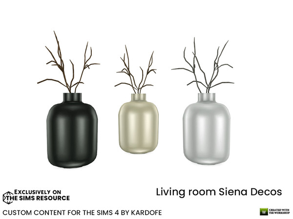 Sims 4 — kardofe_Living room Siena_Vase with branches by kardofe — Vase with branches, in three colour options