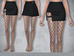 Sims 4 — Della Tights. by Pipco — Large fishnet tights with side seams. 3 swatches Base Game Compatible HQ Compatible
