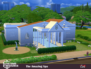 Sims 4 — The Amazing Spa_No CC by evi — This luxurious spa is a good choice for relaxing and taking care of yourself. It