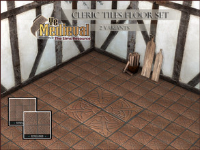 Sims 4 — YeMedieval Cleric Tiles set by RemusSirion — Cleric tiles in 2 styles (small and big). The texture is based on