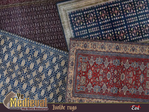 Sims 4 — Isolde rugs by evi — Rugs with medieval design influences . 4 recolour options
