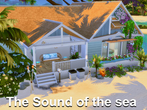 Sims 4 — The Sound of the Sea | Only TSR CC by GenkaiHaretsu — The peaceful house called The Sound of the Sea is a blue