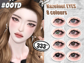 Sims 4 — 333-Hazelnut eyes by asan333 — HQ mod compatible custom thumbnail Reuploading to any forum or website is not