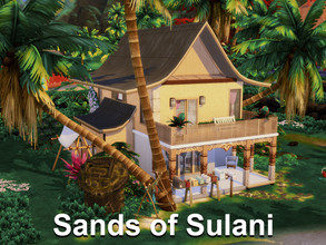Sims 4 — Sands Of Sulani | No CC by GenkaiHaretsu — Sulani small modern house for small family (2+3). 20x20 Sulani