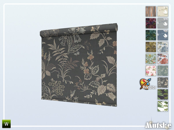 Sims 4 — New York Roller Blind Short 1x1 Recolor by Mutske — This roller blind is part of the New York Constructionset.