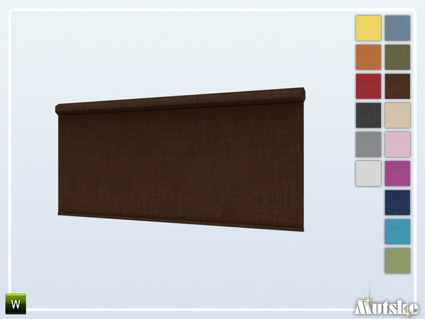 Sims 4 — New York Roller Blind Short 2x1 by Mutske — This roller blind is part of the New York Constructionset. Made by