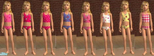 Sims 2 — Kids bikini set by vikncharlie — 