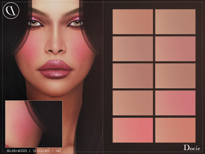 Sims 4 — Blush #CC01 by Docie — - Custom thumbnail - 10 color options - HQ texture - Compatible with HQ Mod 