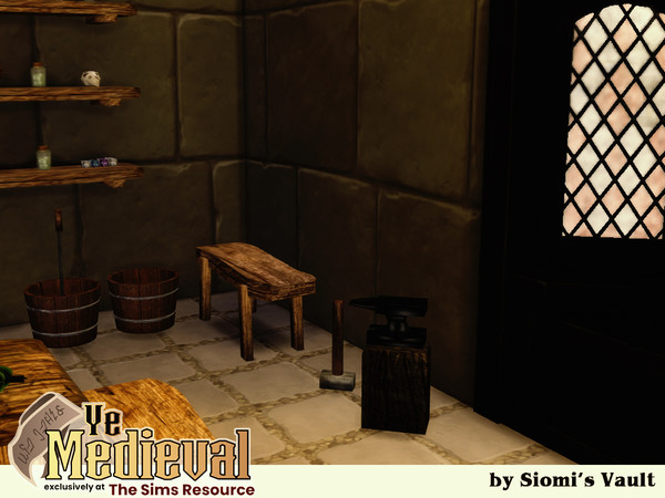 Sims 4 — Rustic life Hammer by siomisvault — Part of the Ye Medieval Collab! XD in case you are wondering no it's not