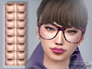 Sims 4 — Harin Blush [HQ] by Benevita — Harin Blush Makeup Category HQ Mod Compatible 8 Swatches For Female (Teen to