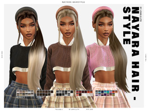 Sims 4 — Nayara Hairstyle Headband  by Leah_Lillith — Nayara Hairstyle Headband this package is just a recolor of a