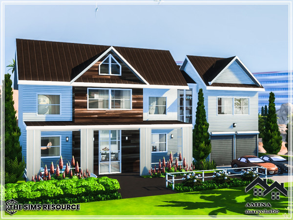 Sims 4 — AMINA by marychabb — A residential house for Your's Sims . Fully furnished and decorated. Tested Value: 125,262$