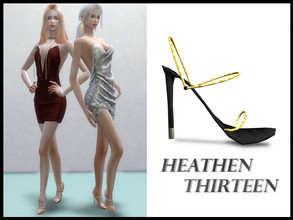 Sims 4 — Sandal Heels by heathen13 — 9 Swatches File Size: 0.81 MB