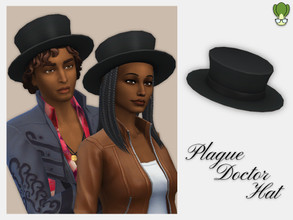 Sims 4 — Plague Doctor Hat by kapakijo — For male & female.