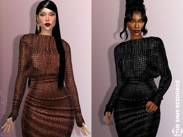 Sims 4 — Crystal Embroidered Top [SET] DO723 by DOLilac — Custom thumbnail New Mesh 5 Colors Adult-Elder-Teen-Young Adult