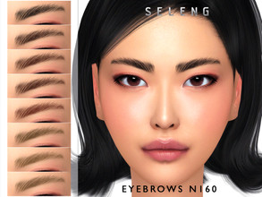 Sims 4 — Eyebrows N160 by Seleng — The eyebrows has 21 colours and HQ compatible. Allowed for teen, young adult, adult