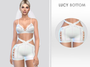 Sims 4 — Lucy Bottom by Puresim — Cut out bottoms for bride sims.