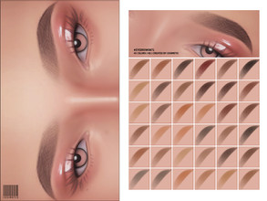 Sims 4 — Eyebrows | N71 by cosimetic — - Female/Male - 45 Swatches - Custom thumbnail Enjoy!