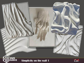 Sims 4 — Simplicity on the Wall 1 by evi — Minimal abstract paintings for minimal decor.