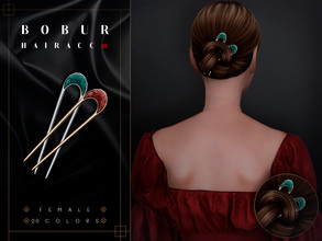 Sims 4 — Hair clip with precious stones by Bobur2 — Hair clip with precious stones for female 20 colors I hope you like