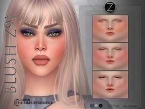 Sims 4 — BLUSH Z91 by ZENX — -Base Game -All Age -For Female -4 colors -Works with all of skins -Compatible with HQ mod