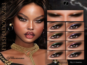 Sims 4 — EYESHADOW Z163 by ZENX — -Base Game -All Age -For Female -8 colors -Works with all of skins -Compatible with HQ