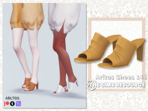 Sims 4 — Wrinkle heels / 146 by Arltos — 11 colors. HQ compatible.