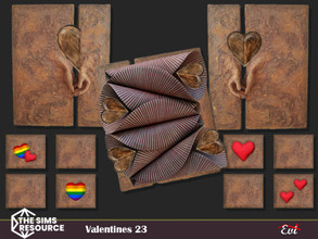 Sims 4 — Valentines 23 by evi — Wall decor with love theme