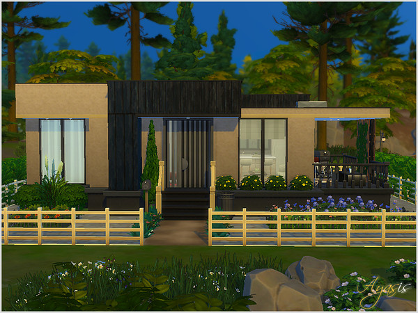 Sims 4 — Clover Tiny House by ayasis — Lot Size : 20X20 Modern and stylish. Your sims can be happy in this house. Good