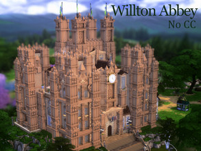 Sims 4 — Willton Abbey by VirtualFairytales — Inspired by Downton Abbey (inspired - not a replica) Huge mansion in style
