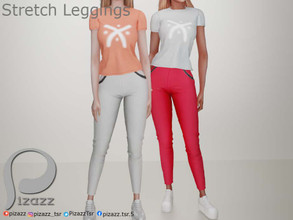 Sims 4 — [PATREON] Stretch Leggings by pizazz — Sims 4. Base Game fits all-sized sims. Leggings. Dress it up or keep it
