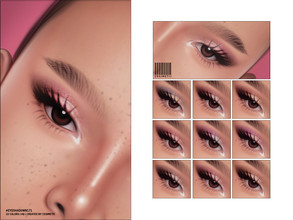 Sims 4 — Glitter Eyeshadow | N171 by cosimetic — - Female - 10 Swatches. - 10 Custom thumbnail. - You can find it in the